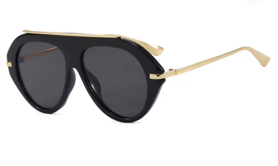 Oversized Luxury Aviator Sunglasses