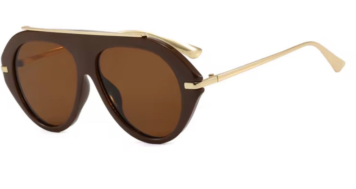 Oversized Luxury Aviator Sunglasses